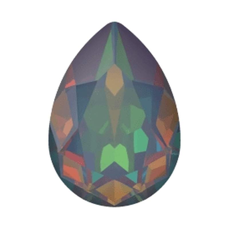 Swarovski Fancy Stones 4320 14 x 10 mm White Opal Vitrail Medium F