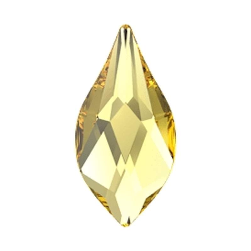 Swarovski Flatback Crystals 2205 14 mm Light Topaz F