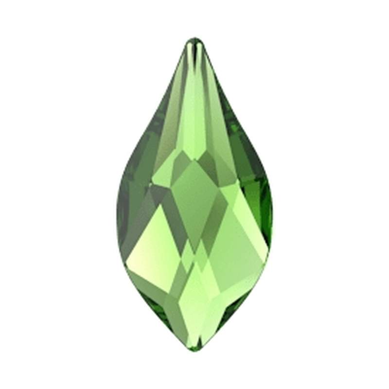 Swarovski Flatback Crystals 2205 14 mm Fern Green F