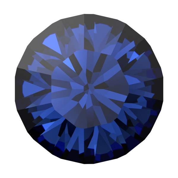 Swarovski Round Stones 1028 pp 3 Recreated Dark Sapphire F