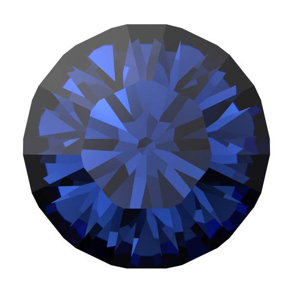 Swarovski Round Stones 1028 pp 8 Recreated Dark Sapphire F