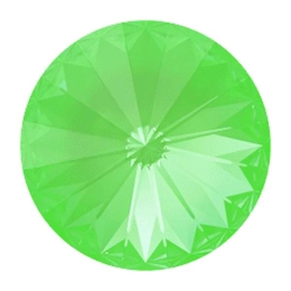 Swarovski Round Stones 1122 12 mm Crystal Electric Green Ignite
