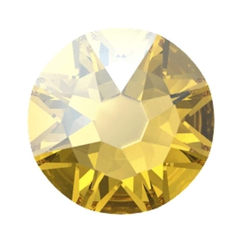 Swarovski Flatback Crystals 2088 ss 12 Light Topaz Nightfall F