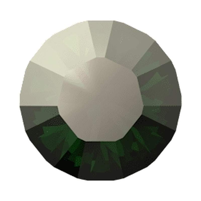 Swarovski Round Stones 1028 pp 9 Majestic Green Golden Shadow F