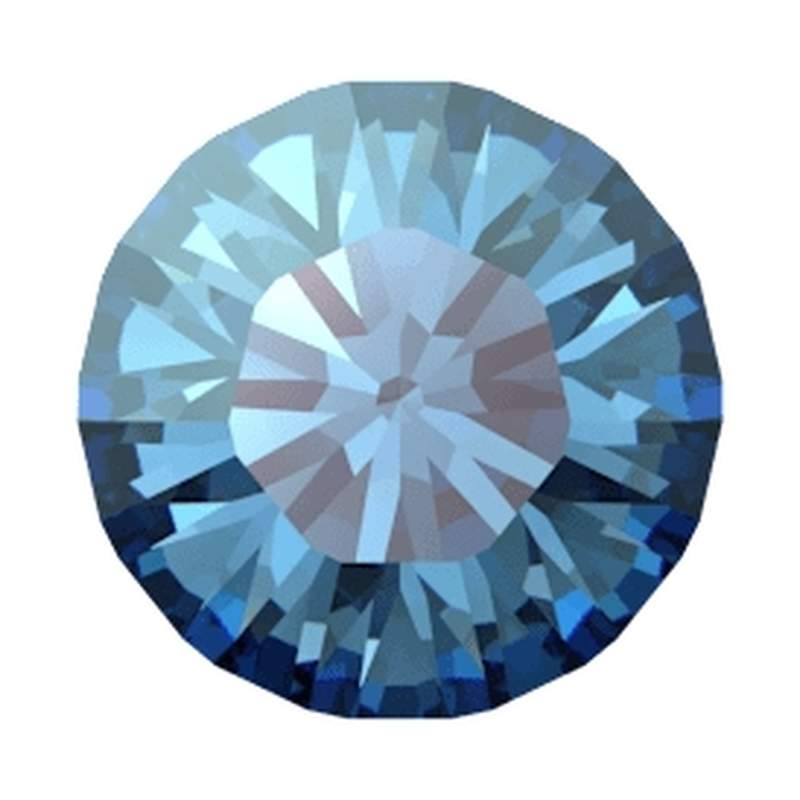 Swarovski Round Stones 1028 pp 9 Aquamarine Moonlight