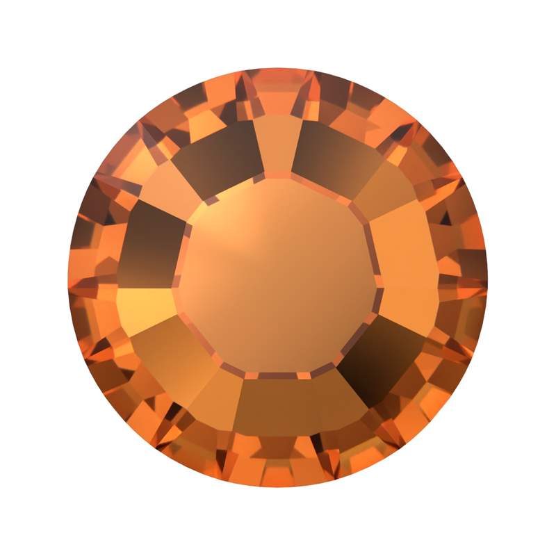 Swarovski Hotfix Crystals 2038 ss 6 Dark Orange A HF