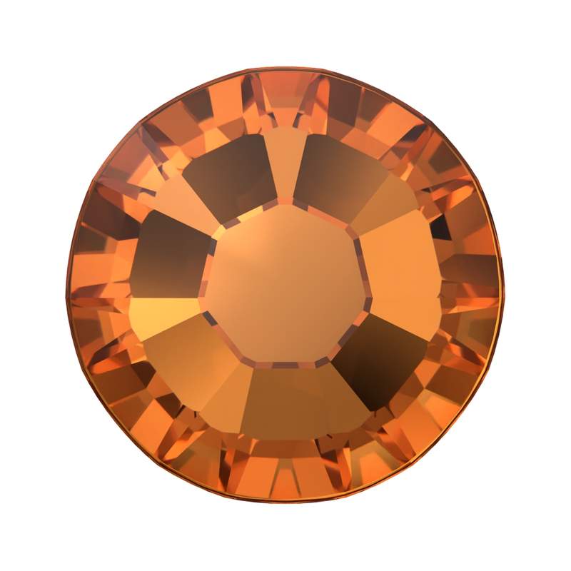 Swarovski Hotfix Crystals 2038 ss 10 Dark Orange A HF