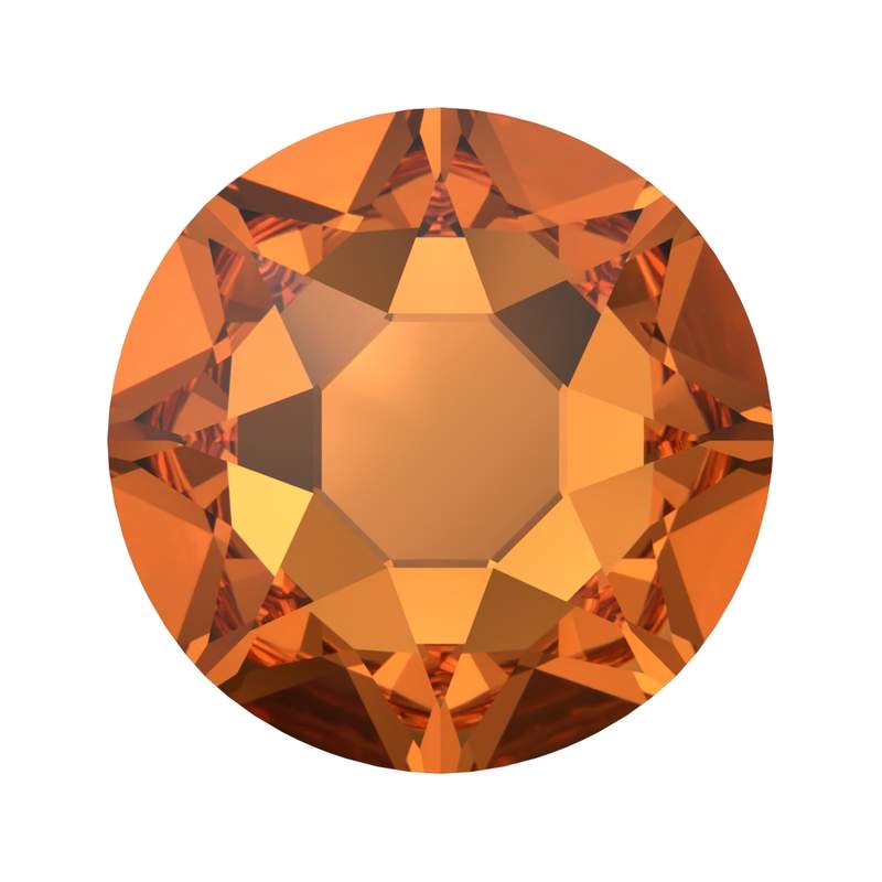 Swarovski Hotfix Crystals 2078 ss 12 Dark Orange A HF