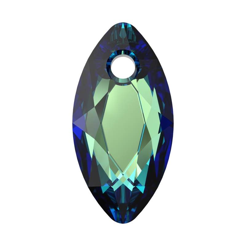 Swarovski Crystal Pendants 6437 11,5 mm Crystal Bermuda Blue P