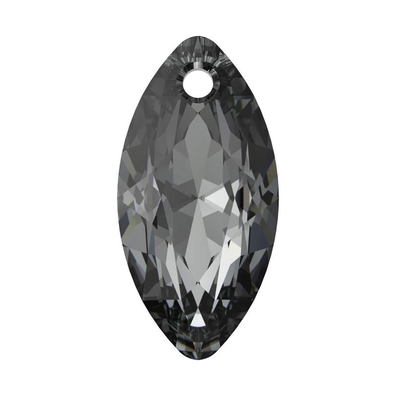 Swarovski Crystal Pendants 6437 16 mm Crystal Silver Night