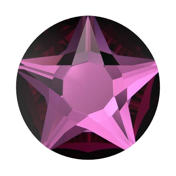Swarovski Hotfix Crystals 2100 ss 16 Dark Rose A HF