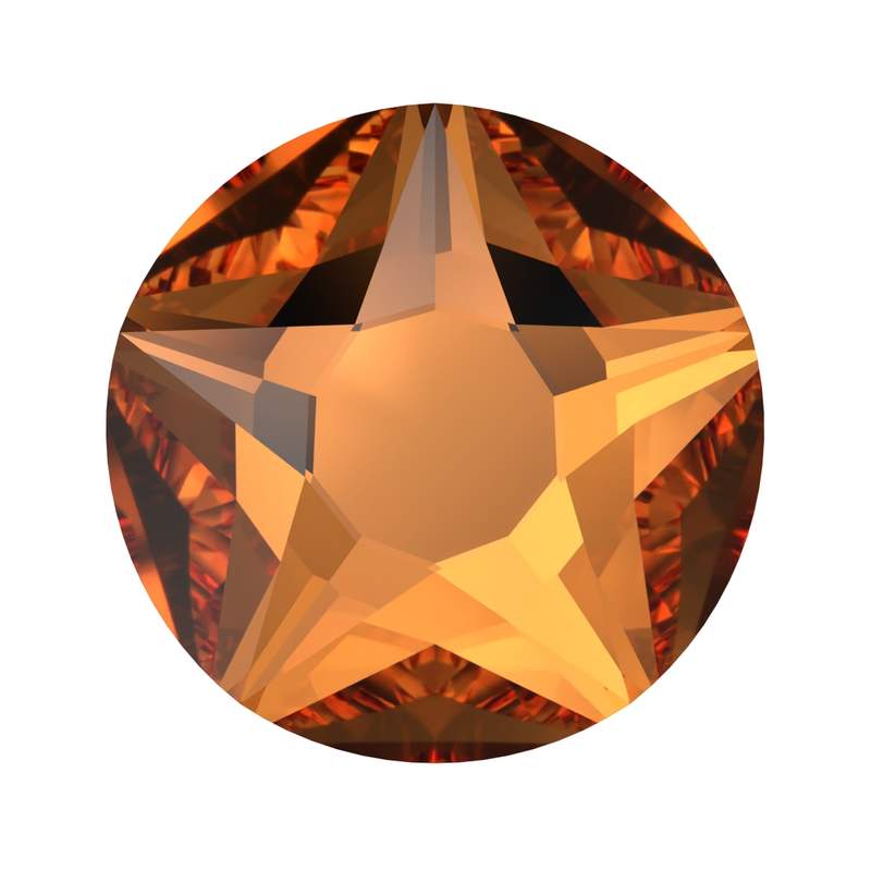 Swarovski Flatback Crystals 2100 ss 34 Dark Orange F