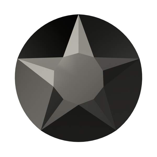 Swarovski Flatback Crystals 2100 ss 34 Jet Hematite F