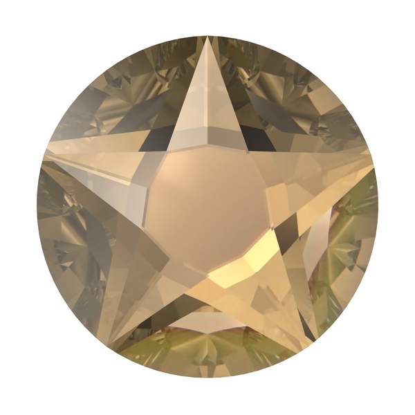 Swarovski Flatback Crystals 2100 ss 48 Crystal Golden Shadow F