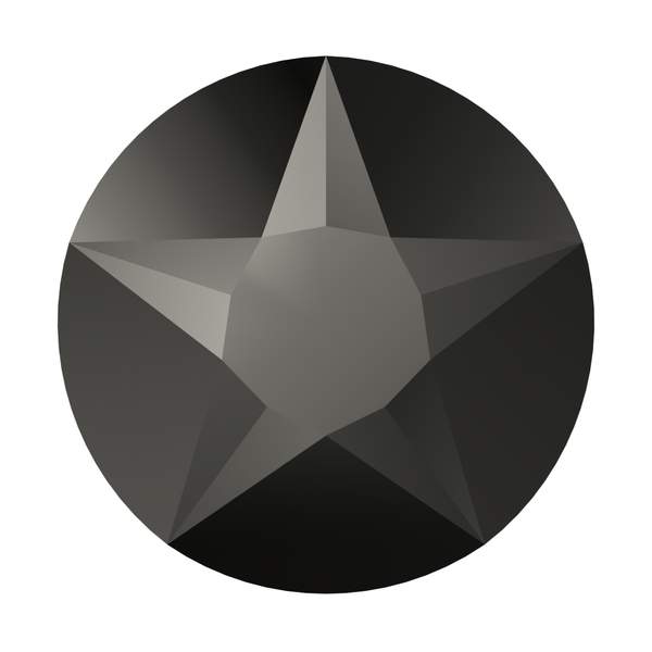 Swarovski Flatback Crystals 2100 ss 48 Jet Hematite F