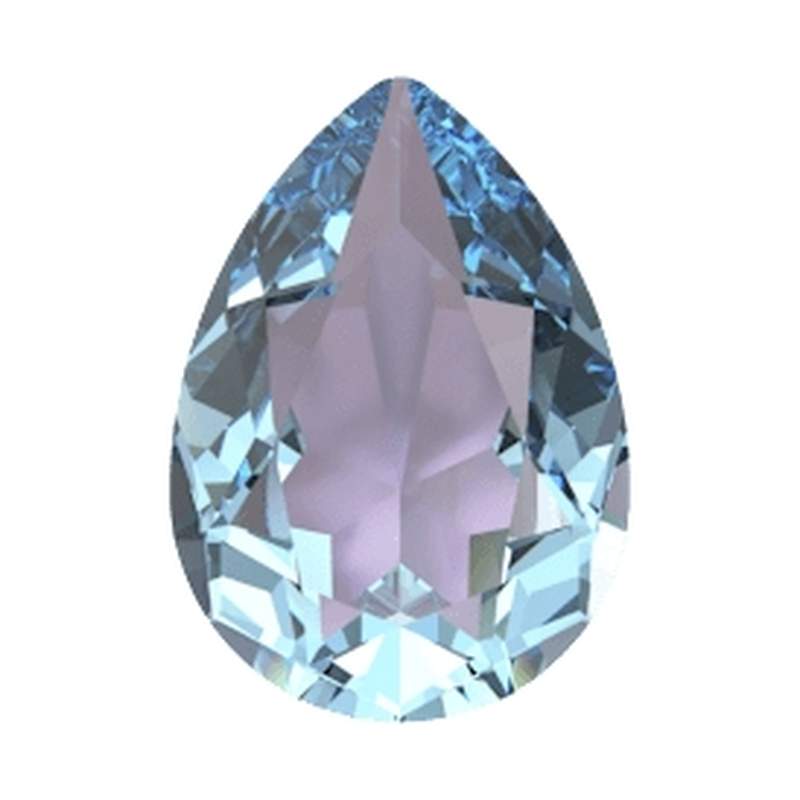 Swarovski Fancy Stones 4320 14 x 10 mm Aquamarine Antique Pink V