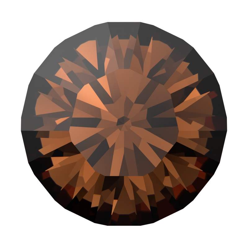 Swarovski Round Stones 1028 pp 7 Recreated Smoked Topaz F
