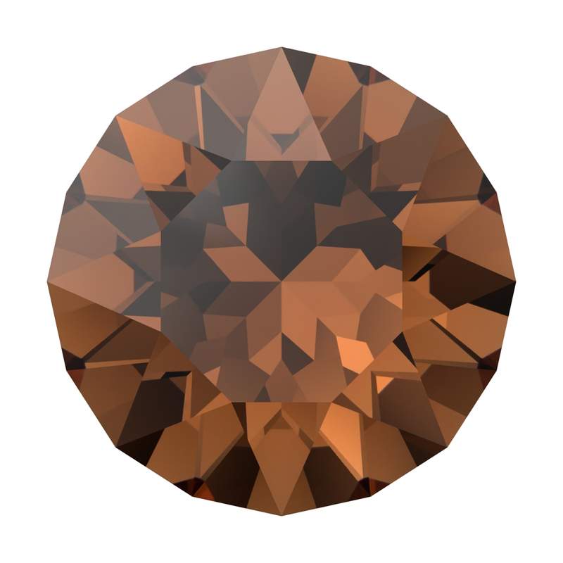 Swarovski Round Stones 1088 ss 19 Recreated Smoked Topaz F