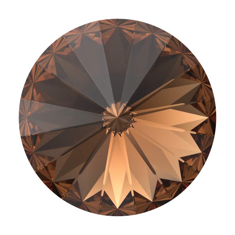 Swarovski Round Stones 1122 ss 47 Recreated Smoked Topaz F