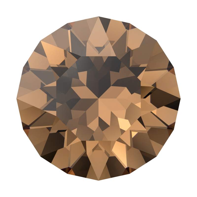 Swarovski Round Stones 1088 pp 21 Recreated Light Smoked Topaz F