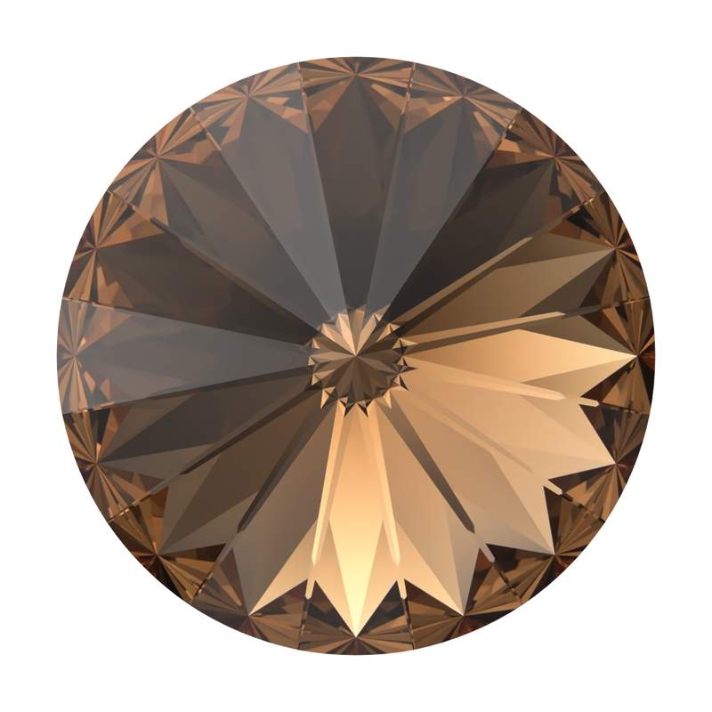 Swarovski Round Stones 1122 ss 39 Recreated Light Smoked Topaz F