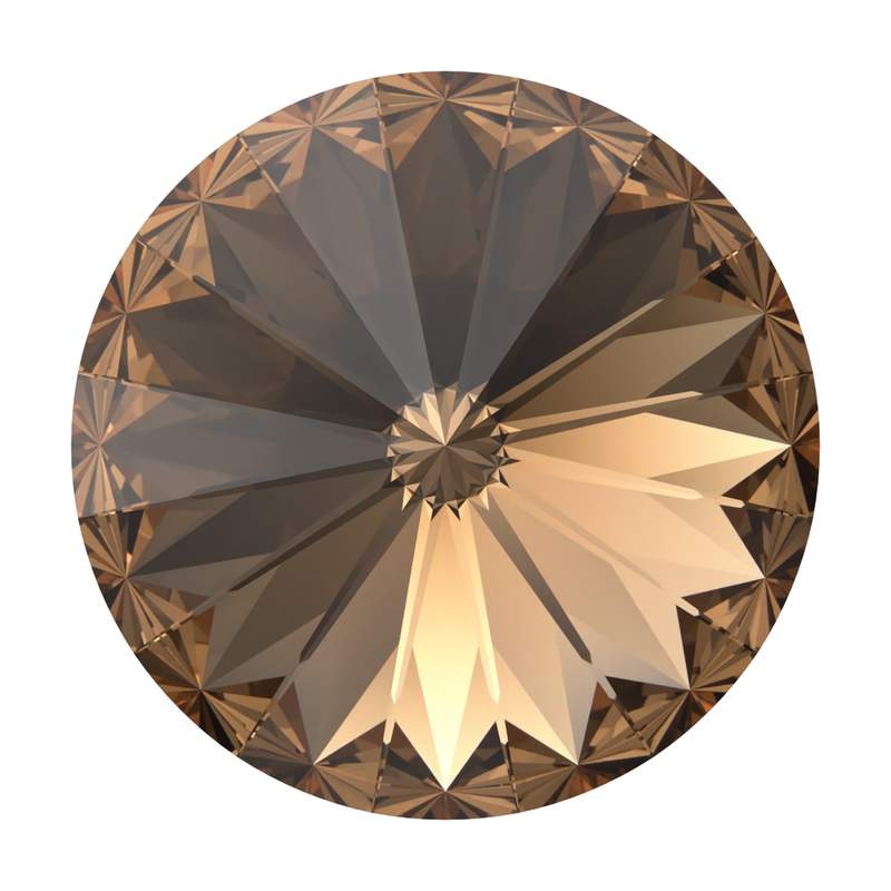 Swarovski Round Stones 1122 ss 47 Recreated Light Smoked Topaz F