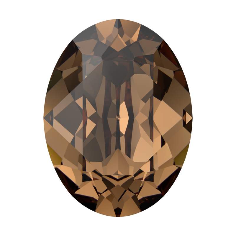 Swarovski Fancy Stones 4120 8 x 6 mm Recreated Light Smoked Topaz F