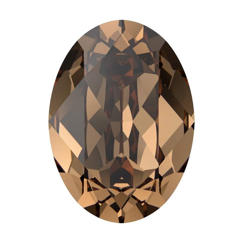 Swarovski Fancy Stones 4120 14 x 10 mm Recreated Light Smoked Topaz F