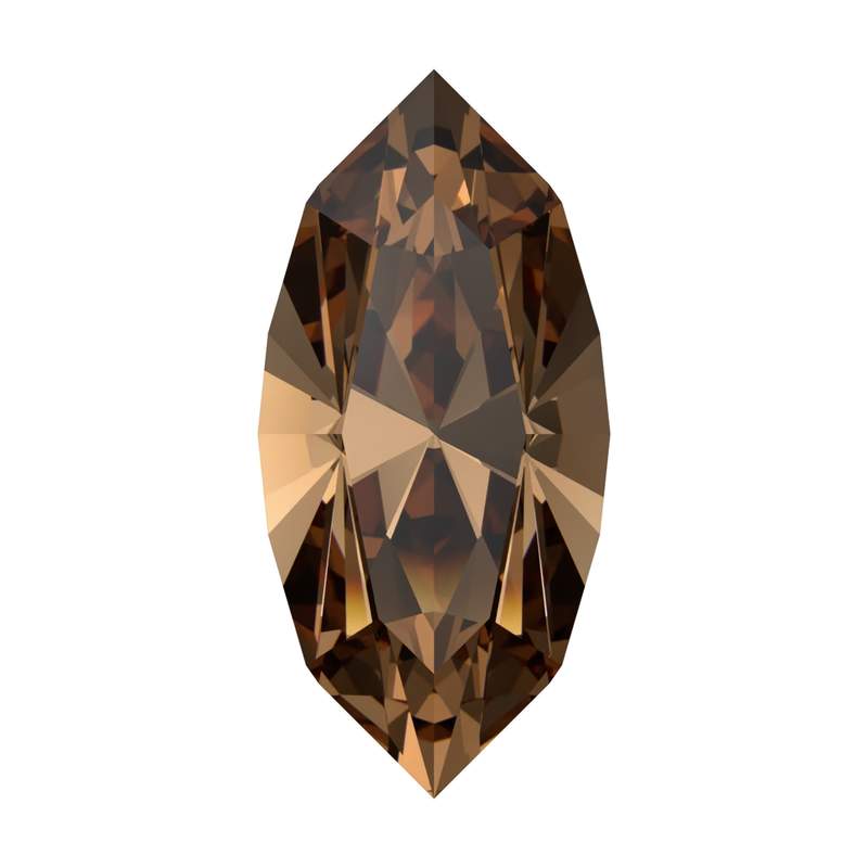 Swarovski Fancy Stones 4228 4 x 2 mm Recreated Light Smoked Topaz F