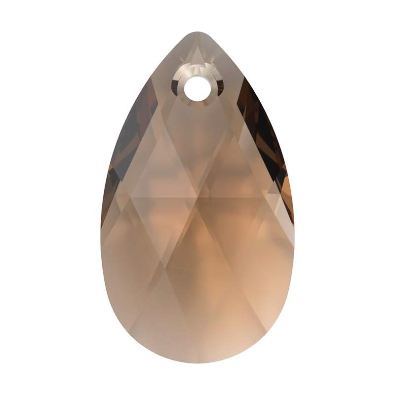 Swarovski Crystal Pendants 6106 22 mm Recreated Light Smoked Topaz