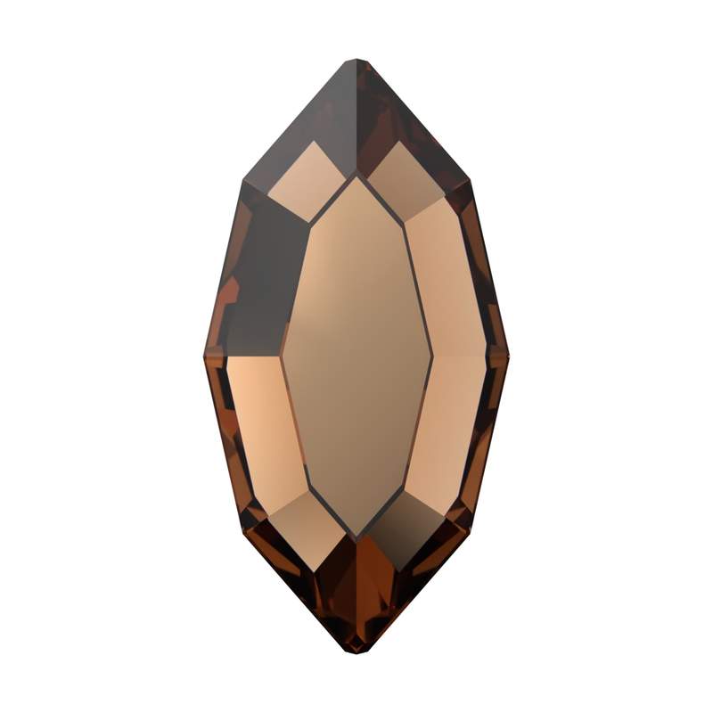 Swarovski Flatback Crystals 2200 4 x 2 mm Recreated Smoked Topaz F