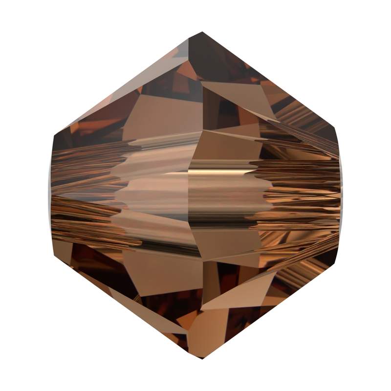 Swarovski Crystal Beads 5328 4 mm Recreated Smoked Topaz