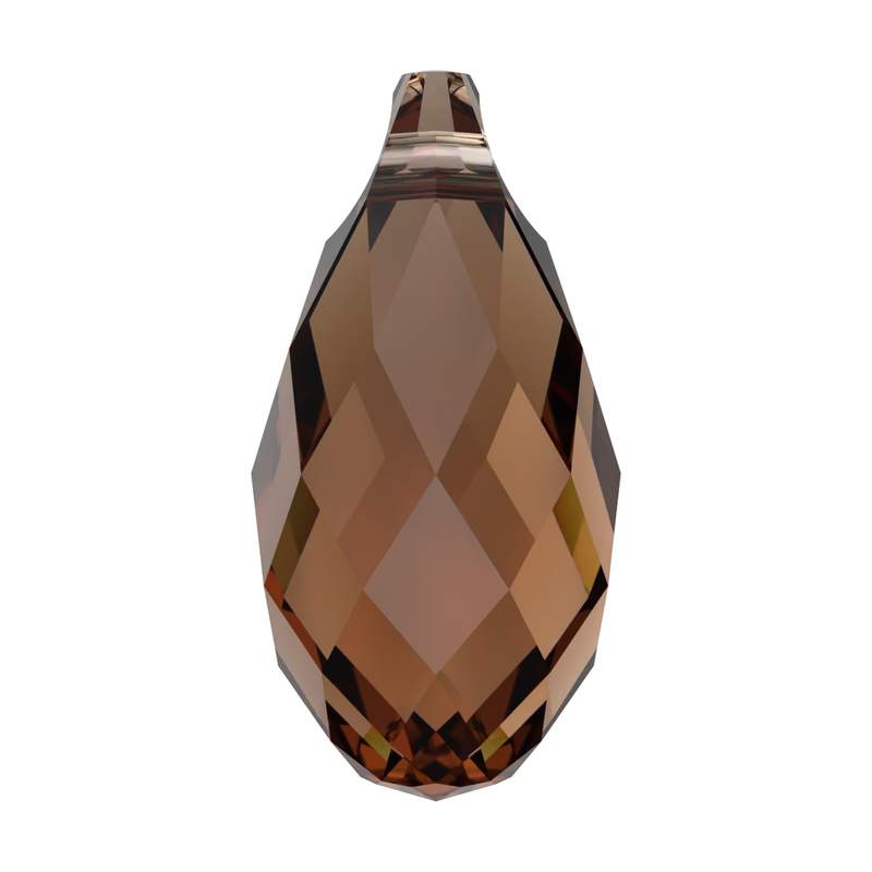 Swarovski Crystal Pendants 6010 11 x 5,5 mm Recreated Smoked Topaz
