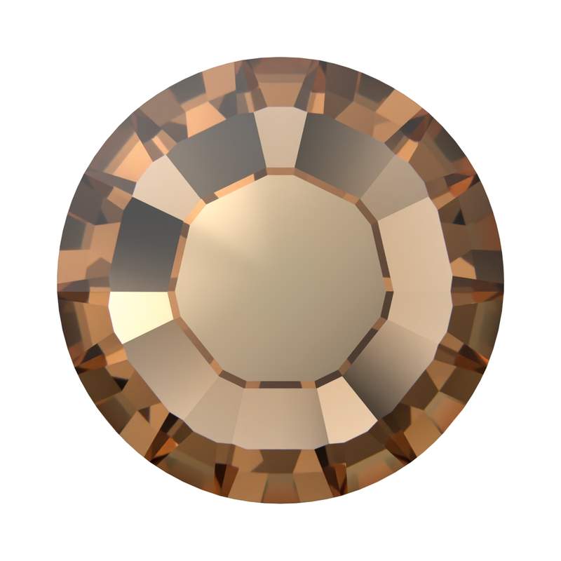 Swarovski Hotfix Crystals 2038 ss 6 Recreated Light Smoked Topaz A HF