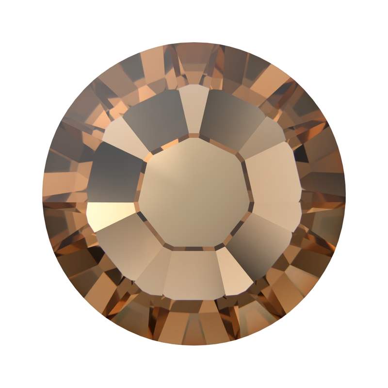Swarovski Hotfix Crystals 2038 ss 8 Recreated Light Smoked Topaz A HF