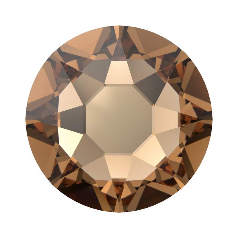 Swarovski Hotfix Crystals 2078 ss 30 Recreated Light Smoked Topaz A HF