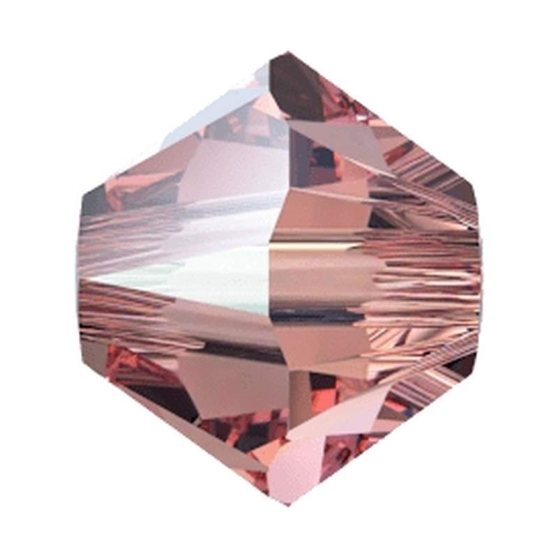 Swarovski Crystal Beads 5328 4 mm Light Rose Moonlight
