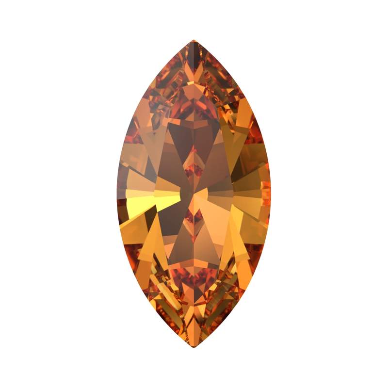 Swarovski Fancy Stones 4228 10 x 5 mm Dark Orange F