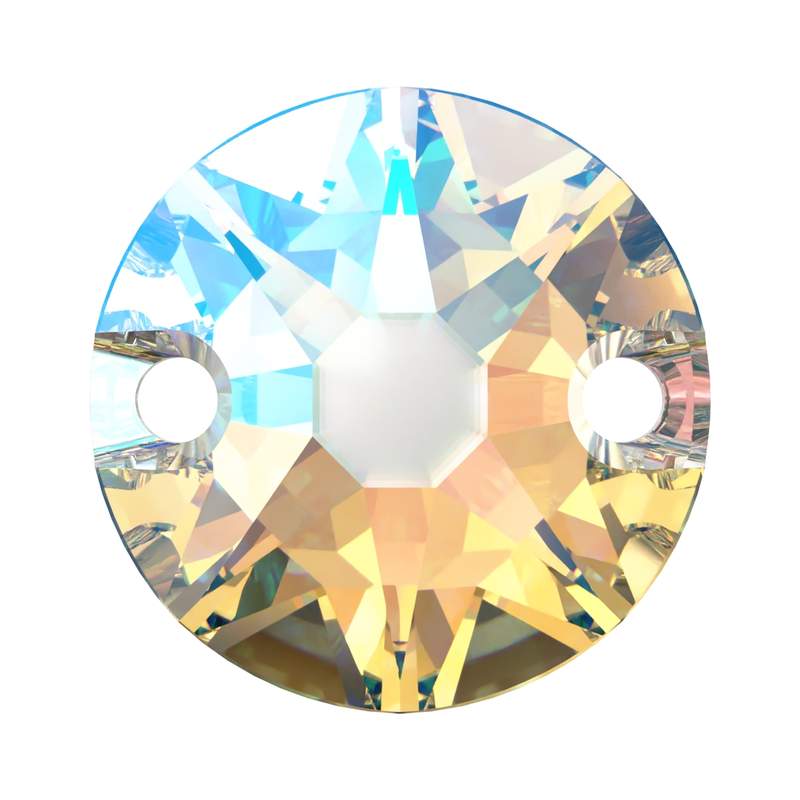 Swarovski Sew-on Crystals 3288 8 mm Crystal Shimmer F