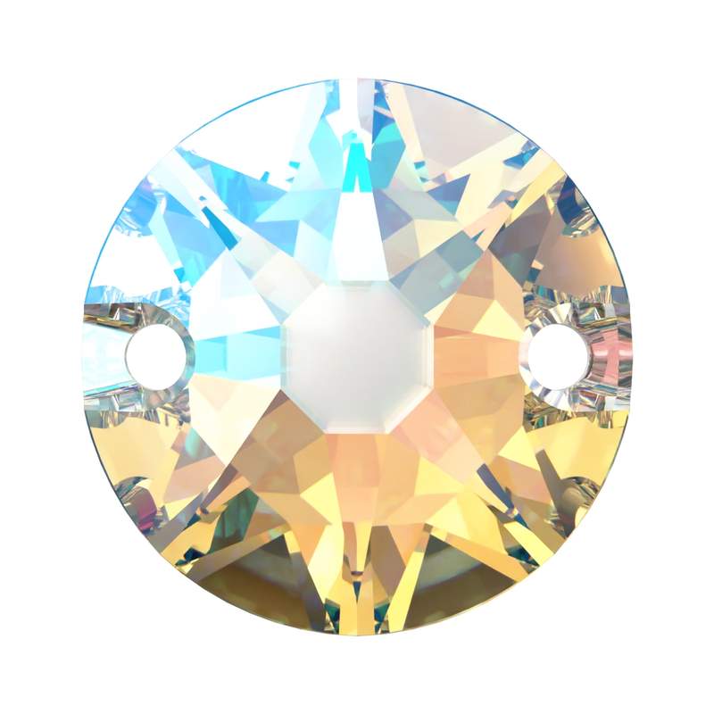 Swarovski Sew-on Crystals 3288 10 mm Crystal Shimmer F
