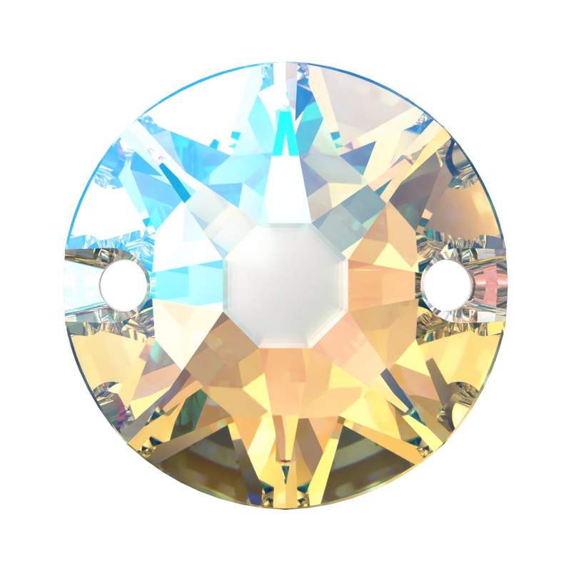 Swarovski Sew-on Crystals 3288 12 mm Crystal Shimmer F
