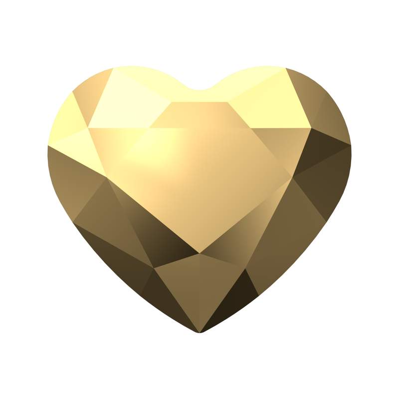 Swarovski Fancy Stones 4815 10 x 8,8 mm Crystal Aurum F