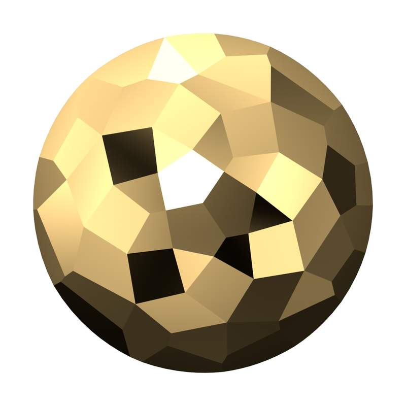 Swarovski Round Stones 1383 8 mm Crystal Aurum F