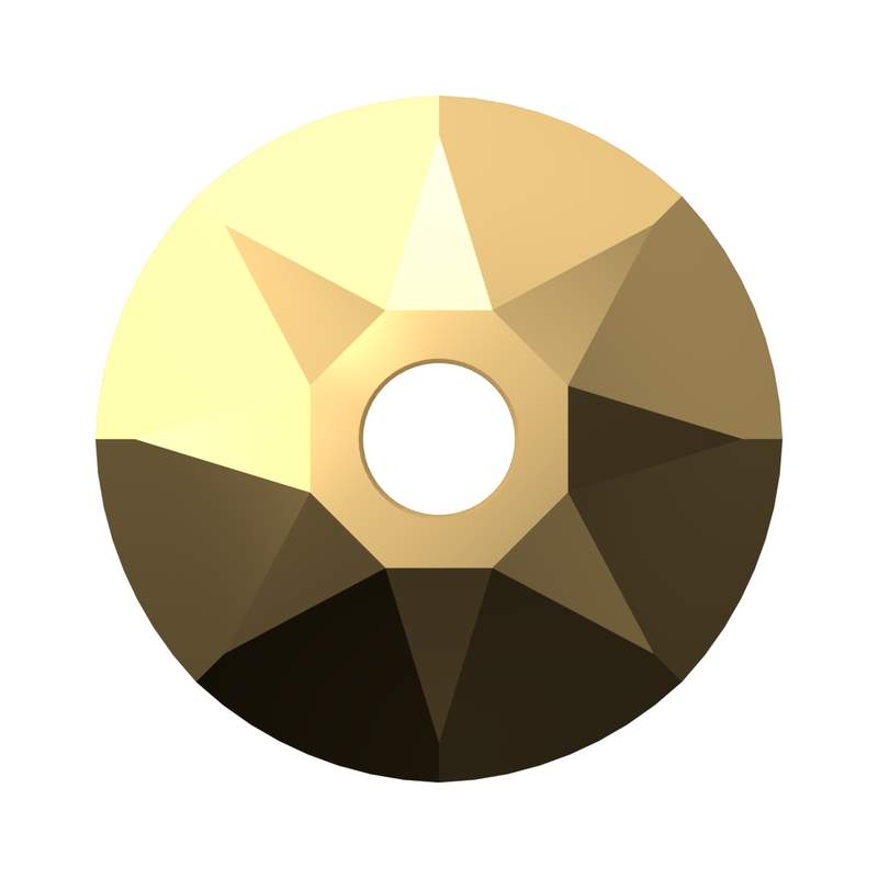 Swarovski Sew-on Crystals 3188 4 mm Crystal Aurum F