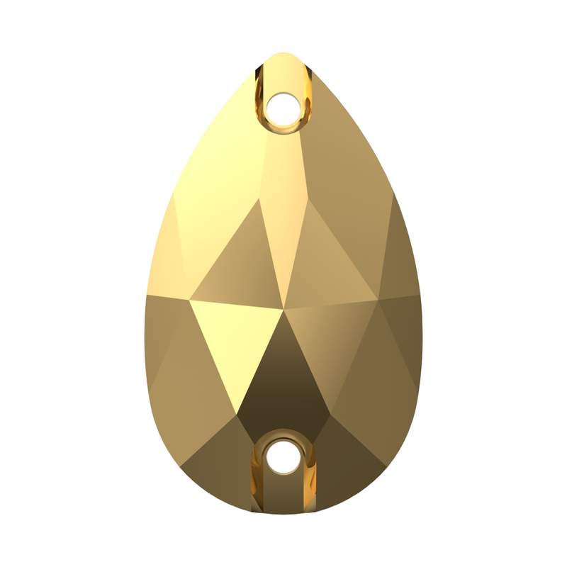 Swarovski Sew-on Crystals 3230 23 x 13,8 mm Crystal Aurum F