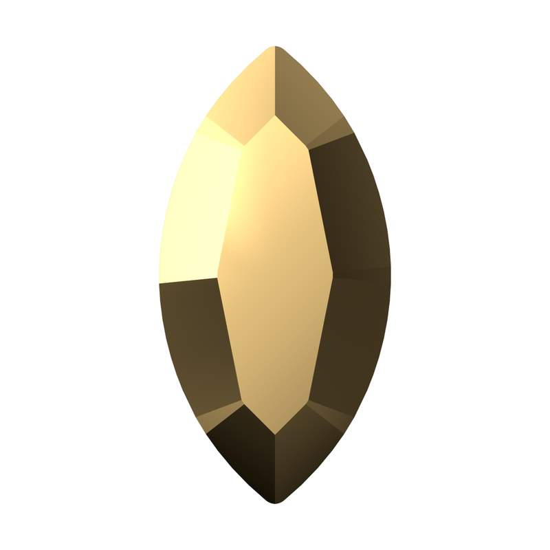Swarovski Fancy Stones 4228 6 x 3 mm Crystal Aurum F