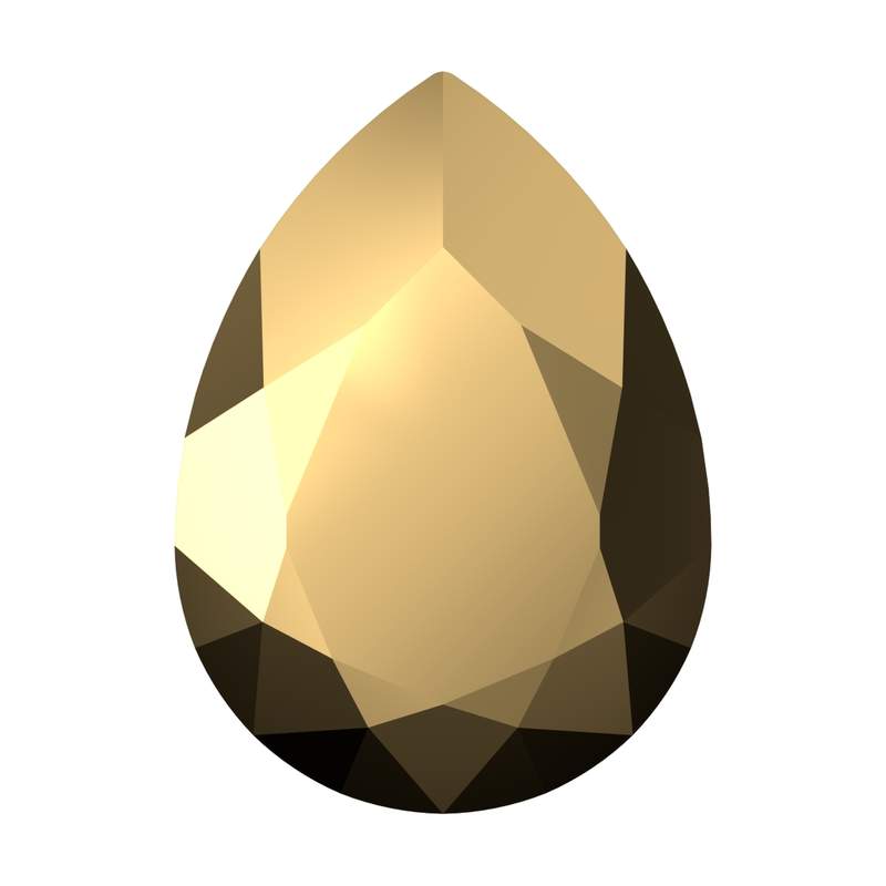 Swarovski Fancy Stones 4320 6 x 4 mm Crystal Aurum F