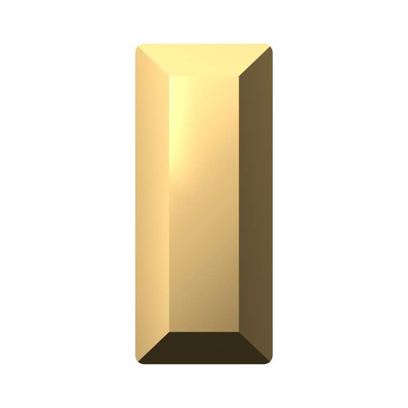 Swarovski Fancy Stones 4501 7 x 3 mm Crystal Aurum F