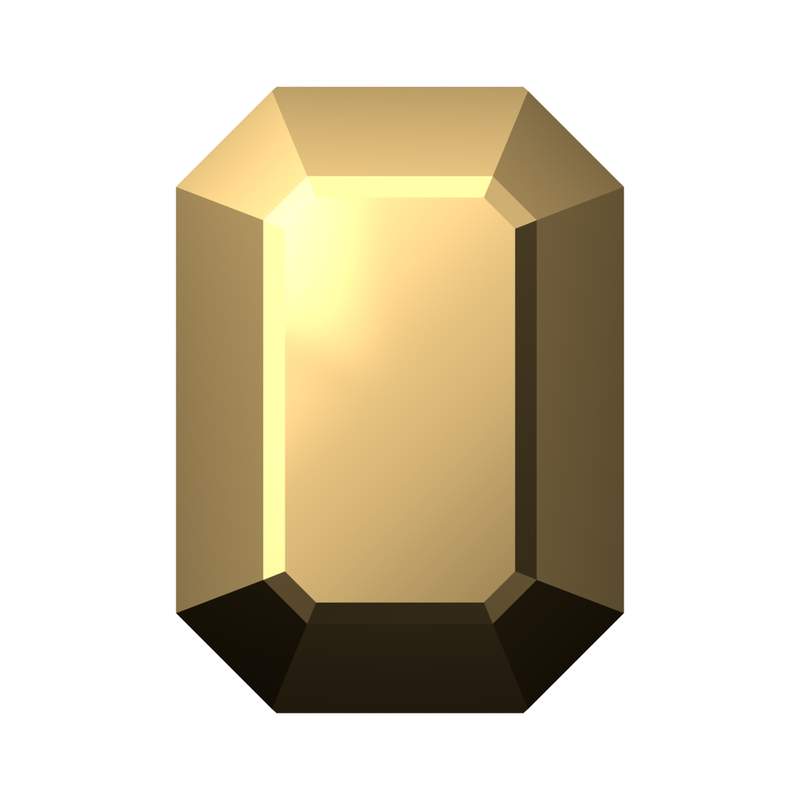 Swarovski Fancy Stones 4610 14 x 10 mm Crystal Aurum F