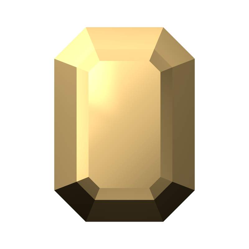 Swarovski Fancy Stones 4610 18 x 13 mm Crystal Aurum F
